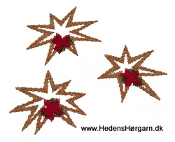 AN 0767-769 Gold Stars with flowers