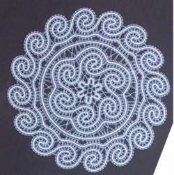 AN 0334 Round tablecloth with waves 40 cm.