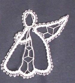 AN 0052 Christmas Angels with or without glass layer leaves