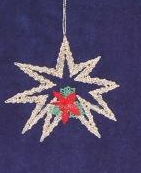 AN 0767-769 Gold Stars with flowers