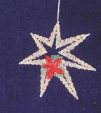 AN 0767-769 Gold Stars with flowers