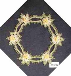 AN 0702 Spring wreath with flowers