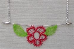 AN 0873 Necklace with flower